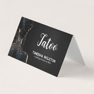 Tattoo Shop Custom QR Business Card