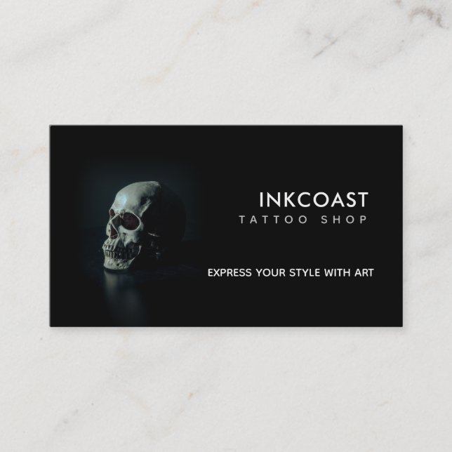 Tattoo Shop Slogans Business Cards (Front)