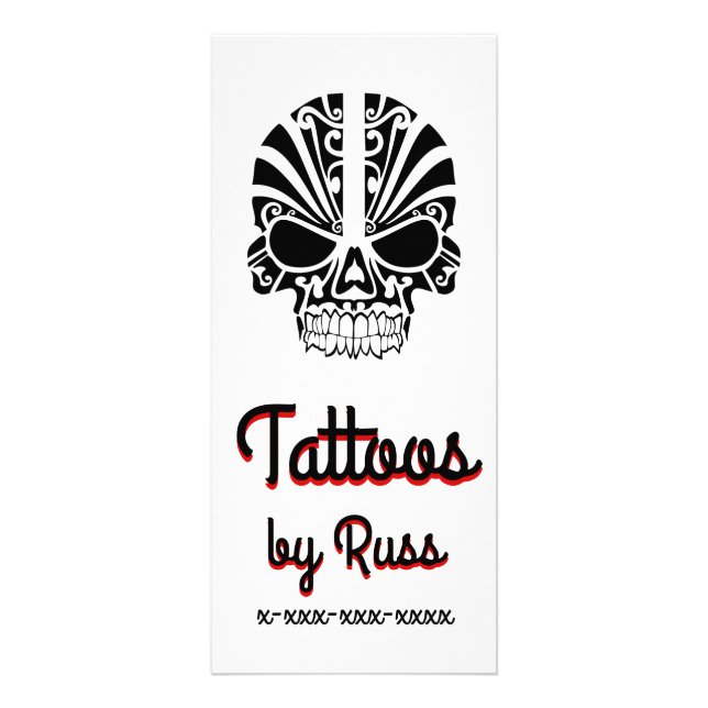 Tattoo Skull Rack Card (Front)
