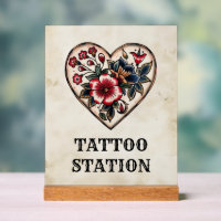 Tattoo Station Retro Flash Sailor Heart Party