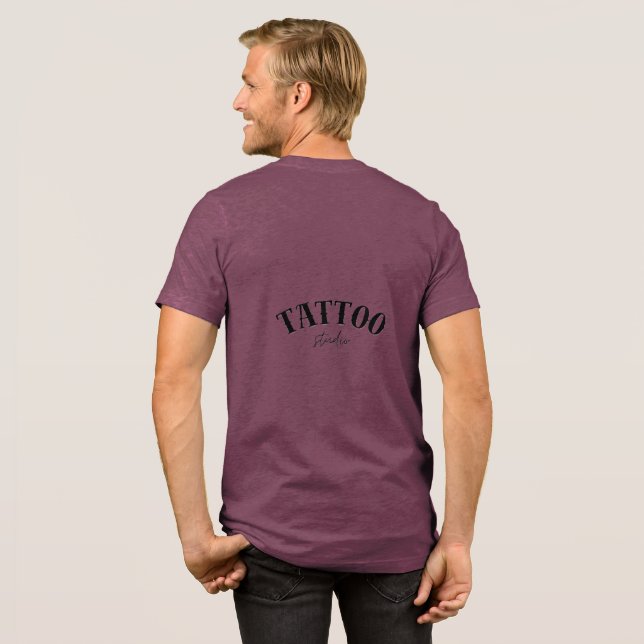Tattoo Studio T-Shirt Tri-Blend Shirt (Back Full)
