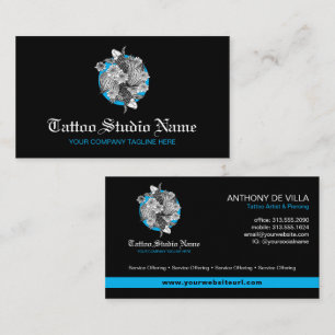 Tattoo Studio, Tattoo Artist , Tattoo Parlour - Ko Business Card