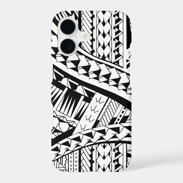 Tattoo style case with Samoan inspired patterns (Back)