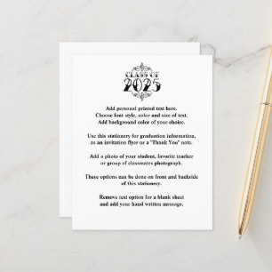 Tattoo Style Class of 2025 Graduation Announcement