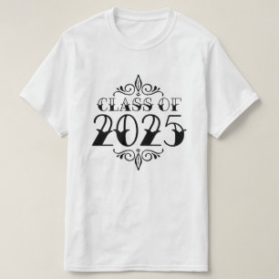 Tattoo Style Class of 2025 Graduation T-Shirt
