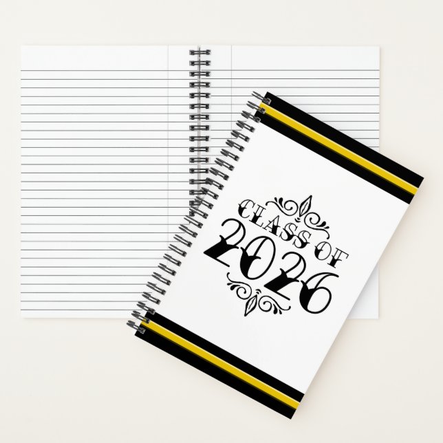 Tattoo-Style Class of 2026 Graduation Notebook (Inside)