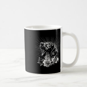 Tattoo Style Lover Dachshund Retro Dog Coffee Mug