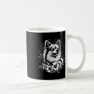 Tattoo Style Lover Keeshond Retro Dog _1 Coffee Mug
