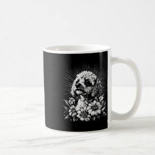 Tattoo Style Lover Poodle Retro Dog Coffee Mug
