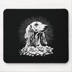 Tattoo Style Lover Saluki Retro Dog  Mouse Mat
