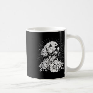 Tattoo Style Lover Spanish Water Retro Dog  Coffee Mug