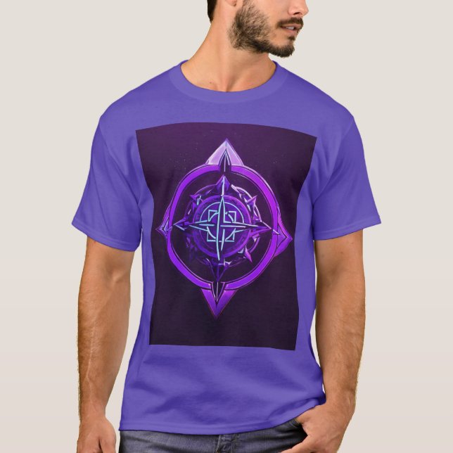 Tattoo-Style Rose Compass – Embrace Love, Spirit,  T-Shirt (Front)