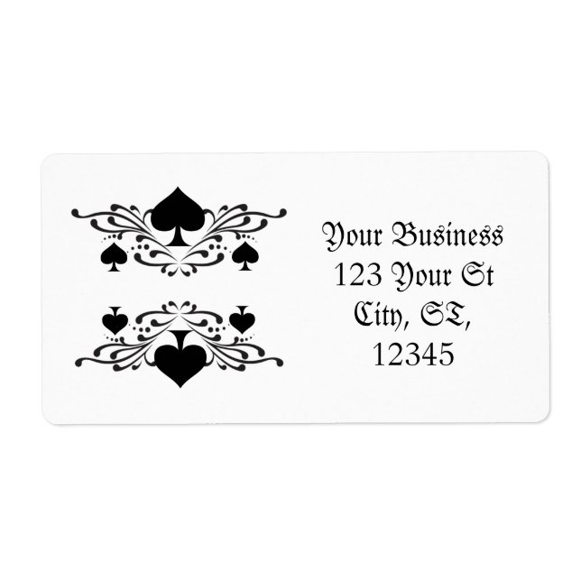 Tattoo-style Scroll Black Spades Thunder_Cove (Front)