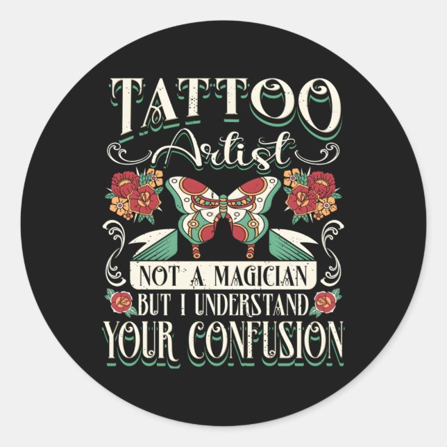 Tattoo Tattooist Tattoos Classic Round Sticker (Front)