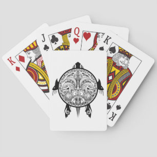 Tattoo Tribal Turtle Playing Cards
