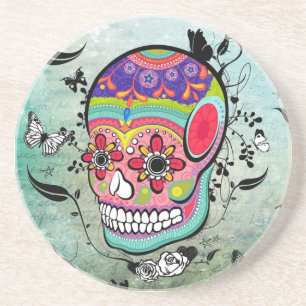 Tattoo Urban Muerte Day of the Dead. Coaster