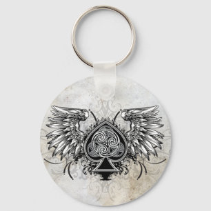 Tattoo Urban Winged Celtic Knot Keychain