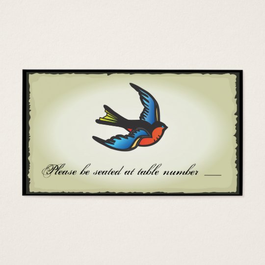Tattoo Wedding Table Place Cards