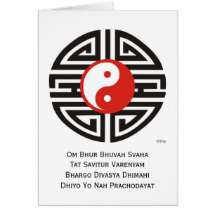 Tattoo Yin & Yang & GAYATRI MANTRA