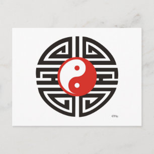 Tattoo Yin & Yang Postcard