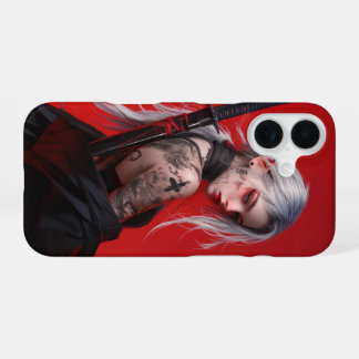 Tattooed Cyberpunk Girl iPhone 16 Case
