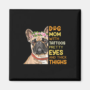Tattooed Dog Mum Temporary Tattoos Inked Tattooed  Magnet