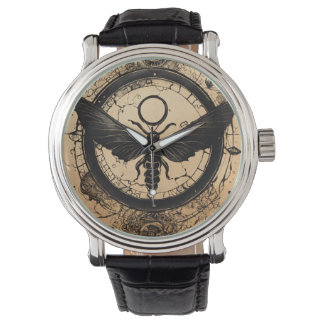 Tattooed Elegance: Circular Design Men's Watch" Watch