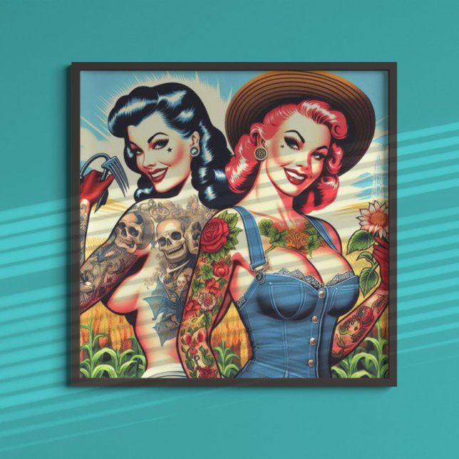 Tattooed Farmer Girls Poster (Creator Uploaded)