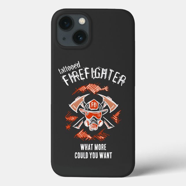 Tattooed firefighter. What more could you want. Case-Mate iPhone Case (Back)
