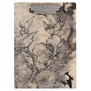 Tattooed Floral I Clipboard