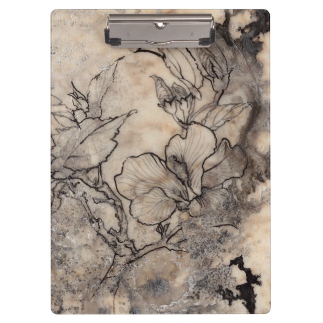 Tattooed Floral I Clipboard (Front)