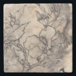 Tattooed Floral I Stone Coaster<br><div class="desc">Floral</div>