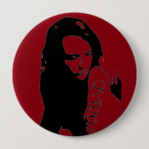 Tattooed Girl 10 Cm Round Badge