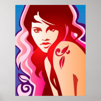 Tattooed Girl - Poster