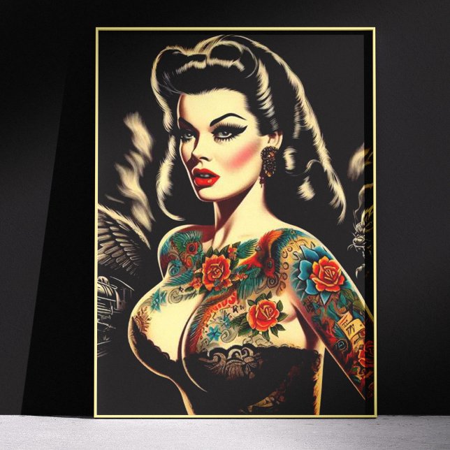 Tattooed Goth Pin-up Poster (Creator Uploaded)