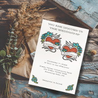 Tattooed Hearts Tattoo Graphic Wedding