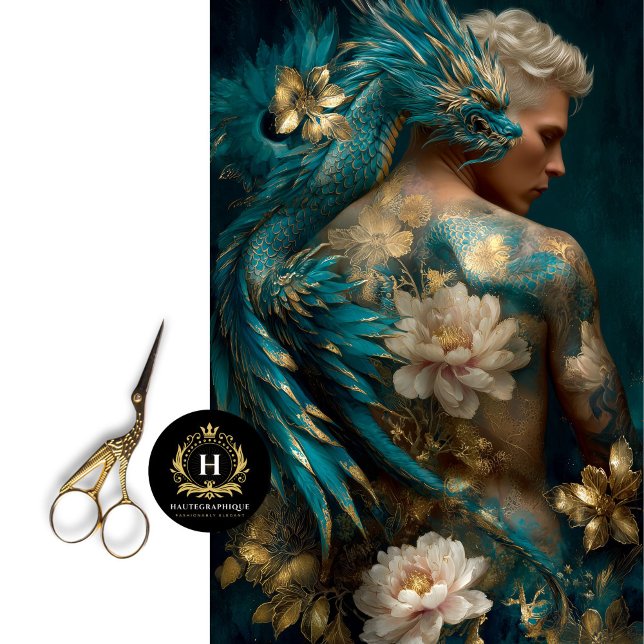 Tattooed Man Dragon Fantasy Tissue Paper (Creator Uploaded)