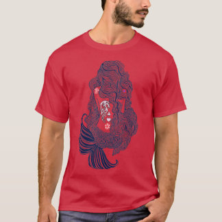 Tattooed Mermaid Tattoo lover heart siren tattoo c T-Shirt