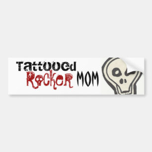 Tattooed Rocker Mum Sticker