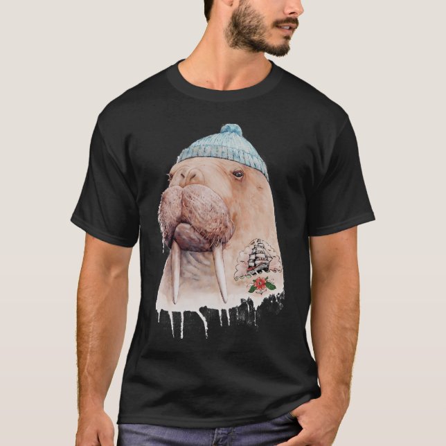 Tattooed Walrus T-Shirt (Front)