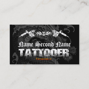 Tattooer Japanese Dragon Business Card