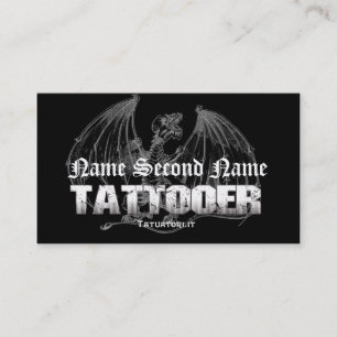 Tattooer Medieval Dragon Business Card