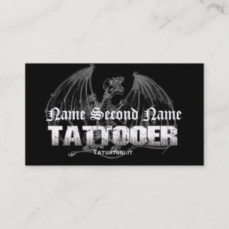 Tattooer Medieval Dragon Business Card