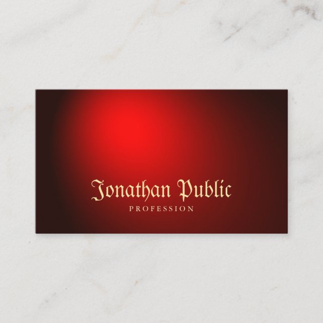 Tattooist Tattoo Art Artist Elegant Old Style Font Business Card (Front)