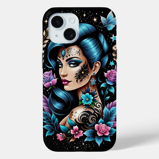 Tattoos And Roses Case-Mate iPhone Case (Back)