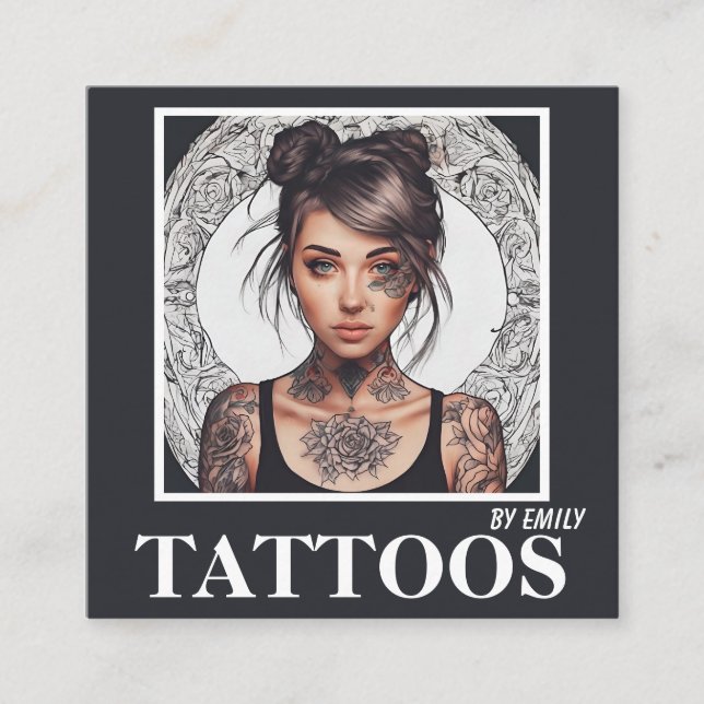 Tattoos Artist Graphic Business Card (Front)