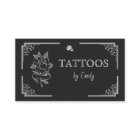 Tattoos By Your Name Simple Black & White Modern  
