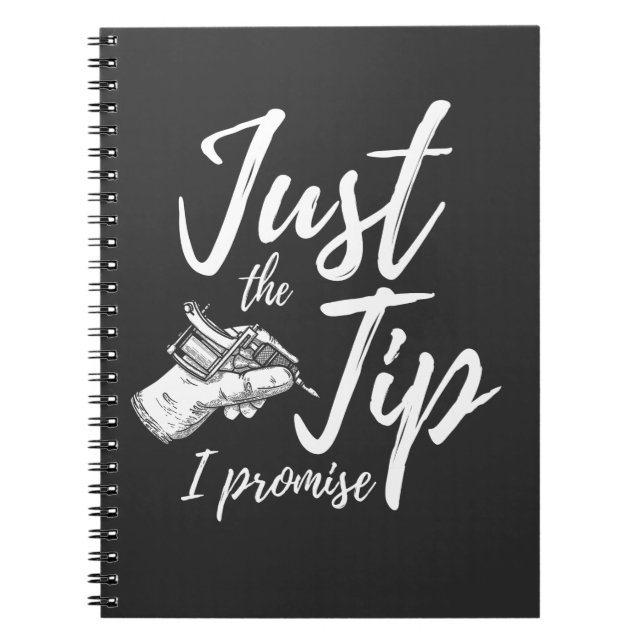 Tattoos Lover Tip Inked Tattoo Artist Notebook (Front)