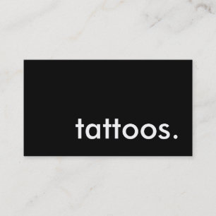 tattoos. loyalty punch card