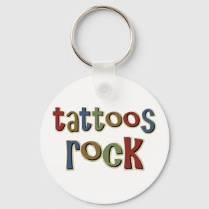 Tattoos Rock Key Ring
